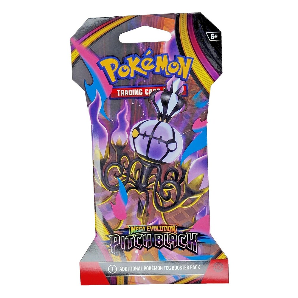 Pokémon Mega Evolution Pitch Black Sleeved Booster Pack 1 ea